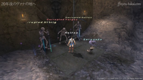 扉を調べるとNMが3体現れた