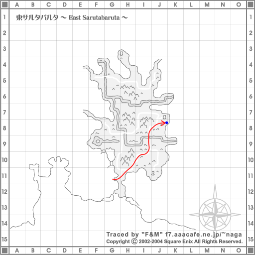 東サルタバルタにあるDisturbed Earthへのルート